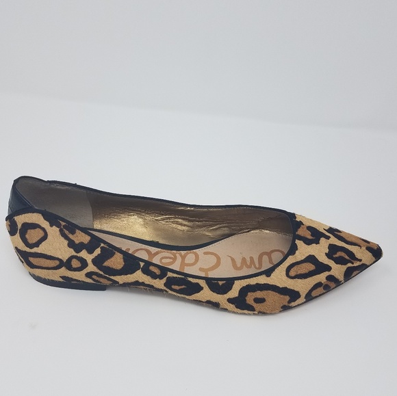 Sam Edelman Animal Print Pointy Flats Size 8 - Picture 4 of 8